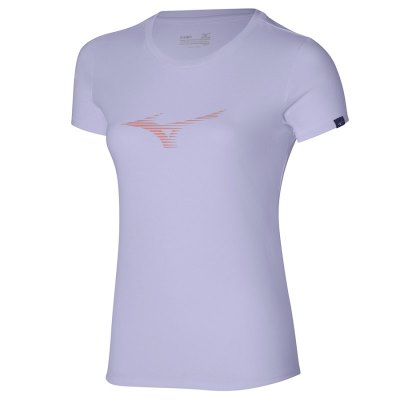 Camisa Mizuno Athletics RB Tee Mujer Morados - Chile M210PMUFZI